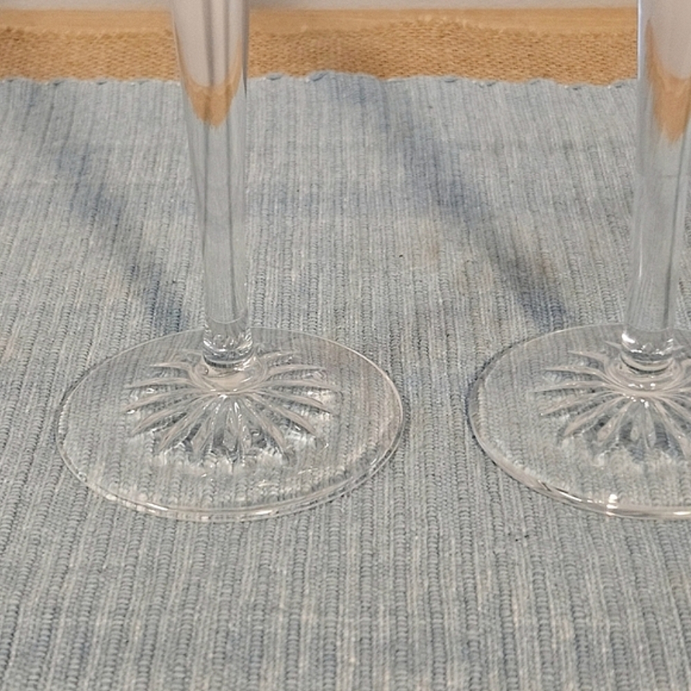 New Pair of Crystal Champagne Flutes - Picture 9 of 13